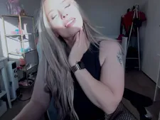 Instantánea erótica del hermoso cuerpo de la chica webcam Ninaxnina